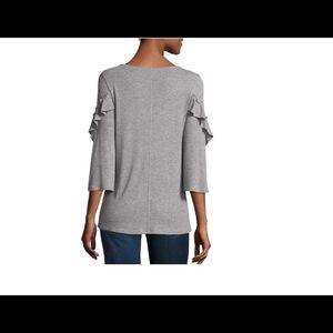 A.N.A women's Ruffle‎ sleeve top